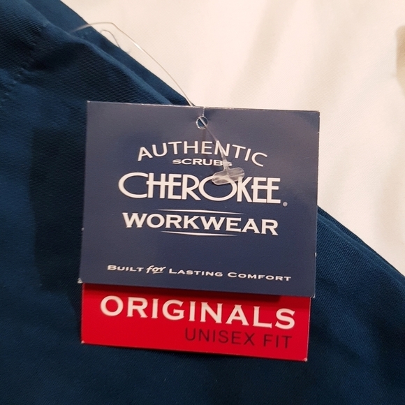 Cherokee women's size 3X unisex scrub pants dark teal New - Picture 4 of 5